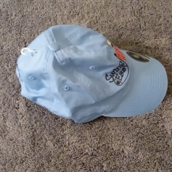 Swing Easy Hit Hard Mens Strapback Golf Cap - Picture 2 of 8